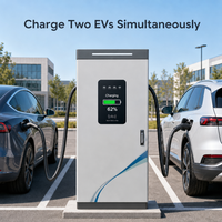 Chargeur rapide DC GBT haute efficacité 120 kW, série FastCharge-120 avec application et paiement par carte pour flotte de véhicules électriques