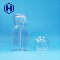 Nouveau design d'aliments pour enfants en plastique transparent PET de qualité alimentaire Pot anti-fuite sans BPA Couvercle à vis pour bonbon dur chocolat pour les collations