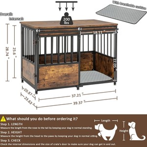Cross-border best-selling heavy-duty wooden dog crates for <b>medium</b> and large-sized pet dogs, simple and durable, customizable - Product Image 4