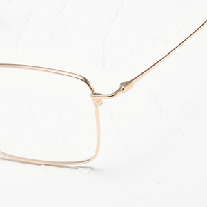Monturas de Gafas Rectangulares de Titanio con Aro Completo, Ligeras, Unisex, para Adultos, Corrección de Visión, Color Sólido - Product Image 3
