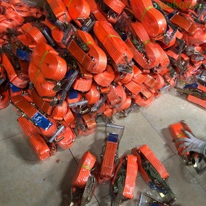 SANBOO 10 tonnes cliquet d'arrimage de cargaison robuste durable 7.5 cm de large sangle en polyester haute résistance charges lourdes fabriquées au Vietnam - Product Image 3