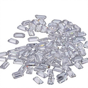 Diamantes Cultivados en Laboratorio con Corte Esmeralda DEF VS, Diamantes Sueltos Sintéticos Blancos para Joyería - Product Image 3