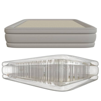 Matelas pneumatique Queen Size nouveau matériau tissu à point de goutte pompe intégrée lit d'air gonflable Portable pour Camping maison pliable
