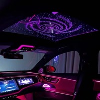 Lumière d'ambiance Plug & Play 12V pour toit ouvrant de voiture, bande LED dynamique RGB pour toit avec synchronisation musicale, compatible avec le contrôle OEM des séries