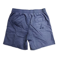 Shorts de bain pour hommes en gros, délavés à la pierre, couleur unie, style vintage délavé, avec cordon de serrage en chanvre, pour la plage et le surf estival