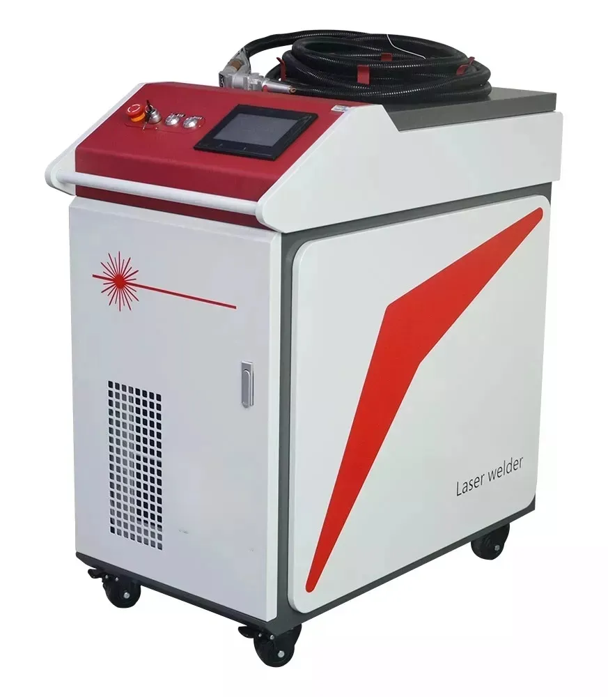 Mesin Las Laser Serat 1000W 1500W 2000W, Mesin Las Laser Genggam Baja untuk Logam Aluminium