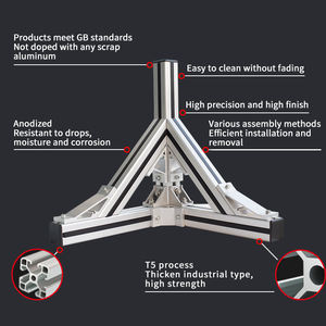 中国製 2020年 工業用アルミフレーム材 V溝 Tトラック アルミ押出形材 - Product Image 5