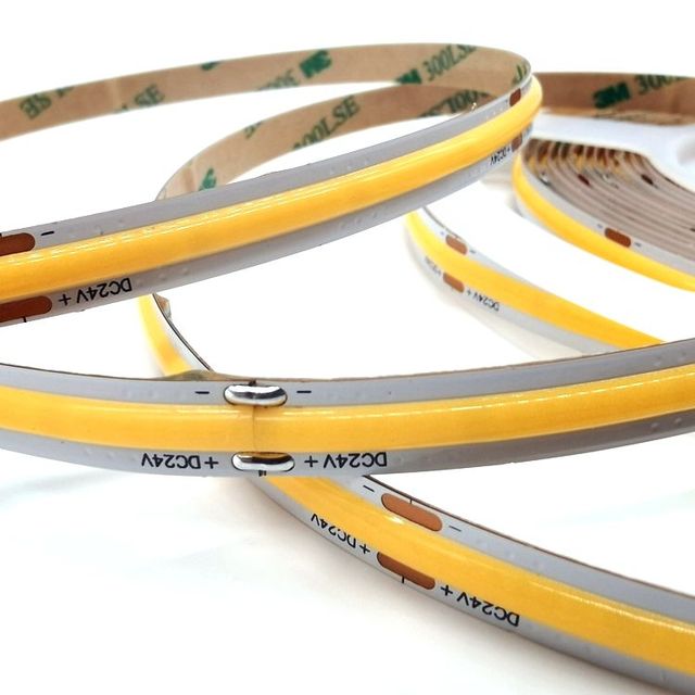 12w COB Strip DC12V/24V LED Strip Light CRI 90 Flexible COB LED Light