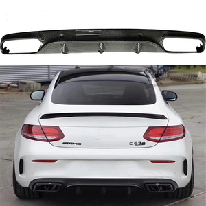 Diffuseur arrière en fibre de carbone véritable style <span class=keywords><strong>AMG</strong></span> pour Mercedes Benz Classe C W205 C43 <span class=keywords><strong>C63</strong></span> <span class=keywords><strong>Coupé</strong></span> 2014-2021 - Product Image 1