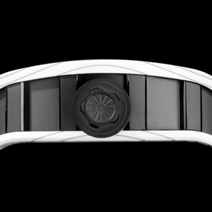 <span class=keywords><strong>Montre</strong></span>-bracelet manuelle Rich 052 White Carbon Exoskeleton Skull Tourbillon Cybernetic pour homme, style néon dystopique - Product Image 3