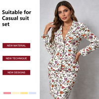 Nouveau tissu imprimé pour garçons, petites fleurs, rayures verticales, 95% polyester, 5% élasthanne, extensible, doux, écologique, tricot côtelé pour textiles de maison