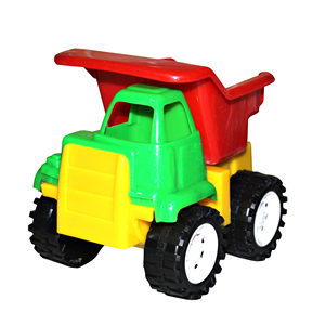 Small Plastic Dump Truck <b>Toy</b> for Kids <b>Construction</b> Sand Play <b>Vehicle</b> Mesh Bag Packed - Product Image 1