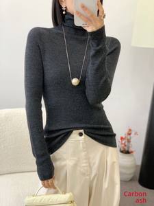 <span class=keywords><strong>เสื้อ</strong></span>สเวตเตอร์ไ<span class=keywords><strong>ห</strong></span>มพรมขนสัตว์แท้ คอสูงทรงเข้ารูป แขนยาวสำ<span class=keywords><strong>ห</strong></span>รับผู้<span class=keywords><strong>ห</strong></span>ญิง ซักเครื่องได้ ไม่ต้องรีด  สำ<span class=keywords><strong>ห</strong></span>รับฤดูใบไม้ผลิและฤดูใบไม้ร่วง สไตล์เกา<span class=keywords><strong>ห</strong></span>ลี - Product Image 1