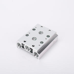 Collecteur en alliage d'aluminium 4V200 avec base de vanne solénoïde 100M 200M 300M Bobine de vanne solénoïde pneumatique Vitesse du moteur 2000 tr/min - Product Image 1