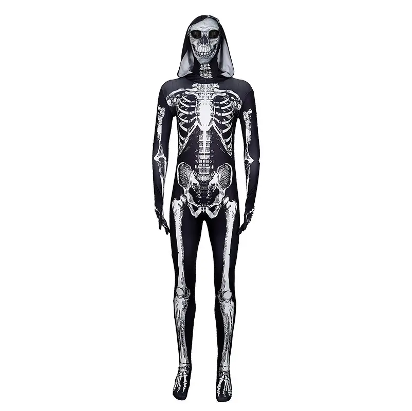 Excellent Quality Fancy 3d Printed Skulls Children Jumpsuit For Cosplay Halloween Costume Kids