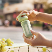 Bouteilles d'eau en plastique écologiques de 420 ml pour l'extérieur, résistantes à l'eau bouillante, pour le sport et le fitness, à boire directement – Fabrication OEM/ODM