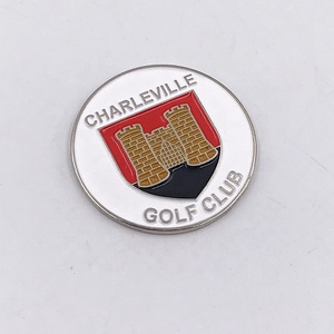 Marcadores de bolas de diseño de varias formas al mejor precio, accesorio de Golf, imán, logotipo personalizado, alfabeto, esmalte suave, marcador de pelotas de Golf de Metal - Product Image 3