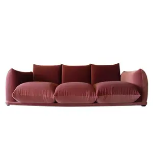 Sofá minimalista nórdico para sala de estar, conjunto de móveis para casa e luxo, tecido de veludo de alta qualidade, sofá boucle