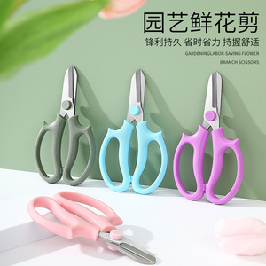 Pinheng Floristry Shears Stainless Steel Manual Butterfly Handle Blue <b>Cutting</b> Flower Stems Gardening <b>Tools</b> - Product Image 2