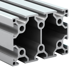 6090 Heavy-Duty T-Slot Extrusion <strong>Aluminum</strong> Frame Black Silver Anodized Aluminium <strong>Profile</strong> for <strong>Industrial</strong> Fence - Product Image 1