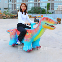 Scooter d'amusement commercial pour enfants motorisé - Simulation réaliste de dinosaure pour centre commercial/Place