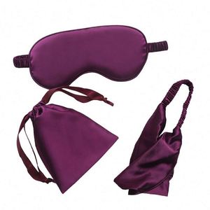 Ensemble cadeau masque pour les yeux en satin personnalisé 2025, masque pour les yeux pour la fête des mères avec attaches pour cheveux, pour cadeaux promotionnels et d'affaires - Product Image 1