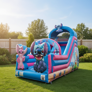 Scivolo d'Acqua Gonfiabile in PVC Extra-Largo a Corsia Singola, Divertimento Gigante all'Aperto per Bambini e Adulti, Resistente e Facile da Montare, Toboggan Gonfiabile - Product Image 3