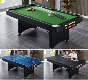 Mesa de <span class=keywords><strong>Billar</strong></span> Plegable Multifuncional 3 en 1 de <span class=keywords><strong>7</strong></span> <span class=keywords><strong>Pies</strong></span> con Patas Plegables, Gran Venta - Product Image 2