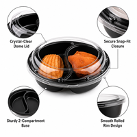 Conteneur à charnière transparent de qualité alimentaire PET, écologique, pour fruits, légumes, fruits de mer, fraises, bleuets, supermarché, en vrac