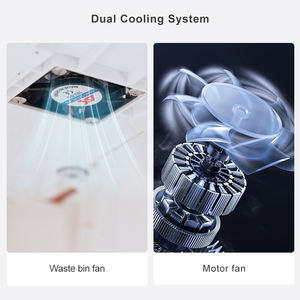 เครื่องทำลายเอกสารอัตโนมัติ 50 ลิตร รองรับกระดาษ 400 แผ่น แบบตัดละเอียด <span class=keywords><strong>P</strong></span>-5 สำหรับงานหนัก เคลื่อนย้ายได้ เหมาะสำหรับสำนักงานและการใช้งานเชิงพาณิชย์ - Product Image 4