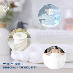 Nhà Máy Tùy Chỉnh Phân Hủy Sinh Học Thân Thiện Với Môi Recyle Spunlaced Không Dệt Vải Dùng Một Lần Khăn Cơ Sở Vải Pet Nguyên Liệu - Product Image 5