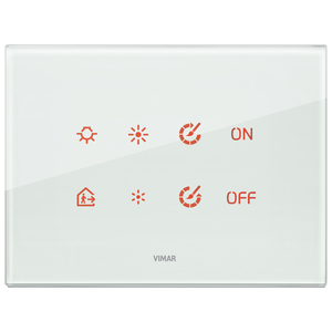 Pannello Touch Smart Vimar 18x14.1 cm con Icone per il Controllo di Illuminazione e Automazione - Product Image 1