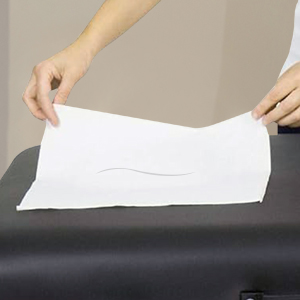 Feuilles de papier d'appui-tête de tissu à texture lisse OEM de haute qualité pour chaise de <span class=keywords><strong>massage</strong></span> chiropratique berceau de visage - Product Image 5
