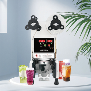 業務用カップシーラー プラスチック/紙コップ用 自動カップシール機 タピオカティー - Product Image 1