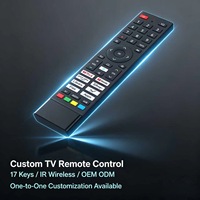 Télécommande vocale sans fil 45 touches pour Smart TV LCD, Android TV Box, OEM ODM, coque personnalisée, fourniture d'usine