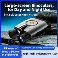 Binoculares de Visión Nocturna DS371 con WiFi 4K Real, 4 Niveles de IR, 5100mAh 20H en Espera, Telescopio Digital Infrarrojo para Caza al Aire Libre