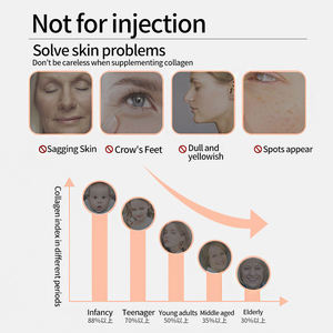 Sérum en poudre de collagène lyophilisé biologique pour le visage, anti-âge, complément liquide, niacinamide, AHA, acide kojique, arbutine - Product Image 2