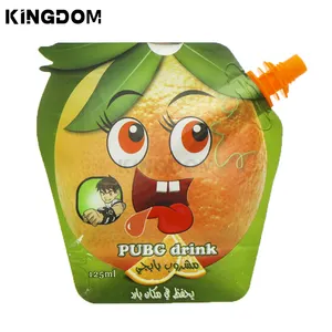 Wholesale Custom Plastic Food Juice Drink Liquid Packaging Spout Pouch
