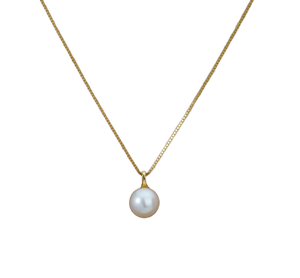 Collar con Colgante de Perla de Agua Dulce, Plata de Ley 925, Engaste en Bisel, Estilo Clásico, Cadena de Caja, Unisex, Uso Diario - Product Image 6