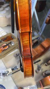 Violín barato hecho a mano 3/4 violín de estudiante abeto sólido Arce flameado gran sonido buena mano de obra precio al por mayor - Product Image 3