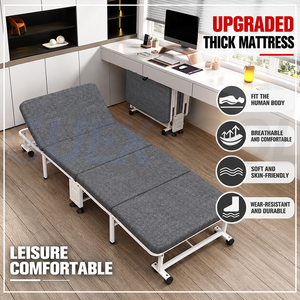 Sillón cama plegable individual para hogar, camping y descanso, plegado en cuatro, ideal para diversos usos - Product Image 2