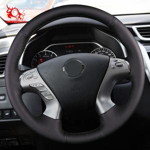 Accessoires d'intérieur de voiture couture couvre-volant designer pour Nissan Pathfinder <span class=keywords><strong>Concept</strong></span> Hybrid 2012 2014 2017 - Product Image 5