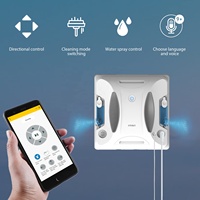 Robot Limpiacristales Cuadrado Delgado de 8.6cm W6 para Exportación, Ideal para Villas, Apartamentos, Hoteles y Tiendas, Limpieza de Vidrios y Espejos en Todo Tipo de Espacios