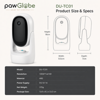 Kamera Laser Kucing Pintar untuk Pemantauan dan Permainan Hewan Peliharaan di Rumah OEM ODM Label Pribadi Grosir Eceran Importir PawGlobe