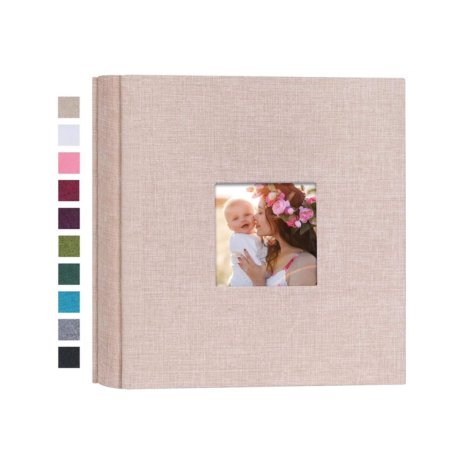 2024 Custom Linen Cover Photo Album Cover Large Self Adhesive Photo Album DIY Scrapbook 4x6 Photo Albums 4x6