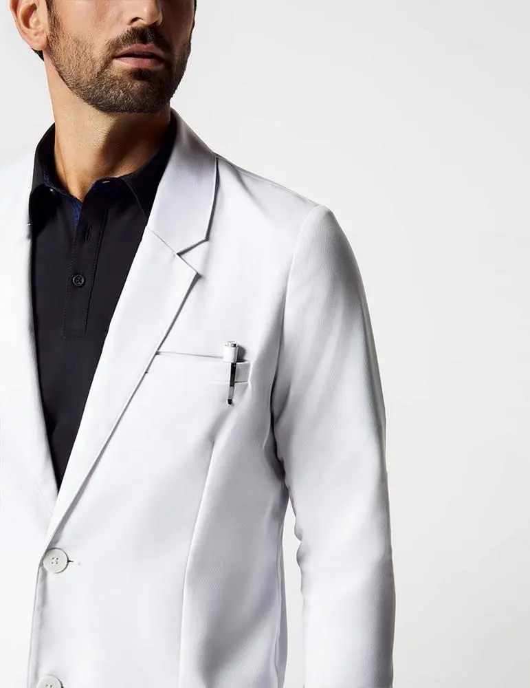 Mens White Lab Coat Doktor Krankens ch wester Anzug Medical Design