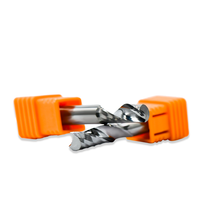Fraise à queue simple en carbure 1/8 avec revêtement DLC, fraiseuse CNC, marque OEM Jialing, garantie 24 mois, 45HRC