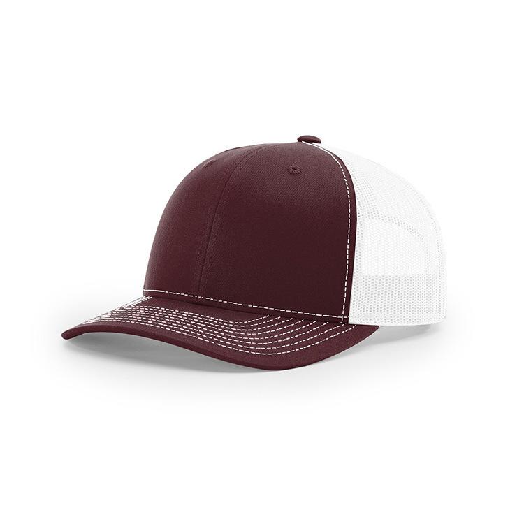 Maille marron rouge + blanc