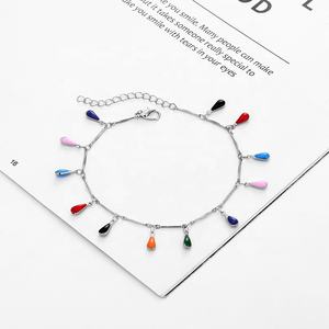 SEPT Boho Style ethnique coloré goutte d'eau en forme <span class=keywords><strong>de</strong></span> gland <span class=keywords><strong>cheville</strong></span> chaîne <span class=keywords><strong>cheville</strong></span> pour femmes bord <span class=keywords><strong>de</strong></span> mer plage bracelets <span class=keywords><strong>de</strong></span> <span class=keywords><strong>cheville</strong></span> pied bijoux - Product Image 6