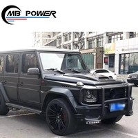 Protection de pare-chocs avant pour G Wagon W463 2008-2018 G63 G65 Chrome Noir, kit de carrosserie extérieure, pièces automobiles